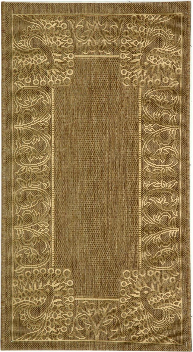 Alt view image 2 of 6 - SAFAVIEH Washable Rug Outdoor Courtyard Collection - 2' x 3'7", Brown & Natural, Non-Shedding & Easy Cleaning, Ideal for Patio, Front Door, Entryway, Doormat (CY2965-3009)