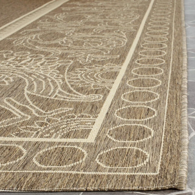 Alt view image 4 of 6 - SAFAVIEH Washable Rug Outdoor Courtyard Collection - 2' x 3'7", Brown & Natural, Non-Shedding & Easy Cleaning, Ideal for Patio, Front Door, Entryway, Doormat (CY2965-3009)