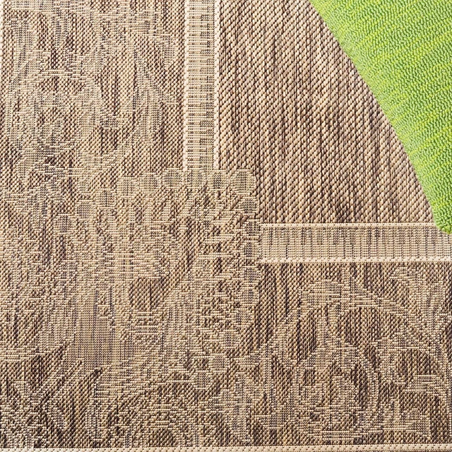Alt view image 5 of 6 - SAFAVIEH Washable Rug Outdoor Courtyard Collection - 2' x 3'7", Brown & Natural, Non-Shedding & Easy Cleaning, Ideal for Patio, Front Door, Entryway, Doormat (CY2965-3009)