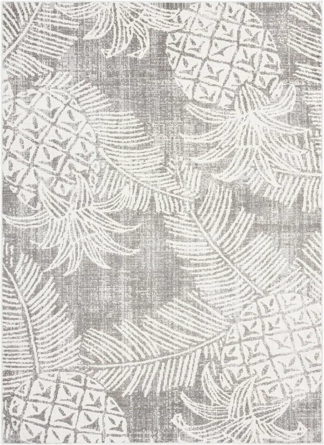 Alt view image 3 of 7 - Tommy Bahama Malibu Pineapple Coastal Indoor/Outdoor Area Rug, Taupe/Ivory, 5'3"x7'3"
