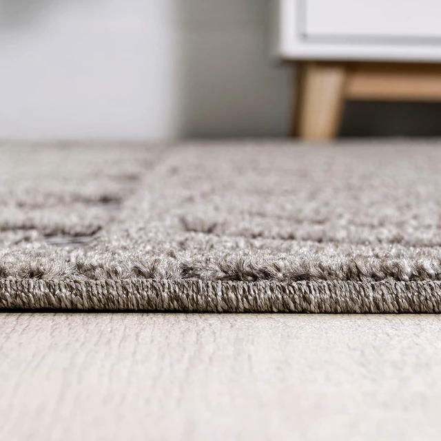 Alt view image 7 of 7 - JONATHAN Y Mediterranean Tile Indoor Outdoor Area Rug 5X8 Dark Gray/Ivory, Citta High-Low Pile for Backyard, Patio, Porch, Easy-Cleaning, High Traffic, Pet-Friendly, Non-Shedding (SBH102C-5)