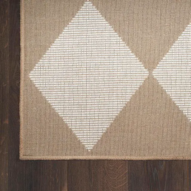 Alt view image 7 of 7 - Nourison Home Washable Modern Jute Natural Ivory 5'3" x 7'3" Area Rug - Easy Clean, Non Shedding, Bed Room, Living Room, Dining Room, Kitchen (5' x 7')