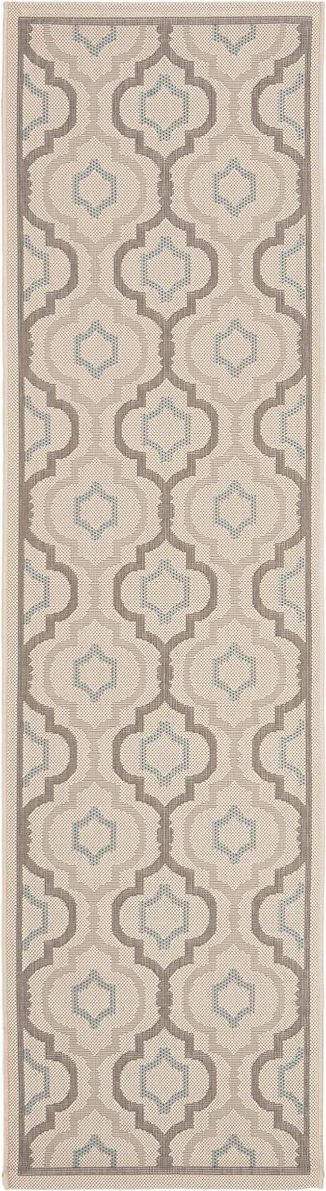 Alt view image 3 of 5 - SAFAVIEH Washable Rug Outdoor Courtyard Collection - 2'3" x 8' Runner, Beige & Dark Beige, Non-Shedding & Easy Cleaning, Ideal for Patio, Entryway, Mudroom, Hallway, Kitchen (CY7938-79A18)