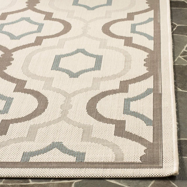Alt view image 4 of 5 - SAFAVIEH Washable Rug Outdoor Courtyard Collection - 2'3" x 8' Runner, Beige & Dark Beige, Non-Shedding & Easy Cleaning, Ideal for Patio, Entryway, Mudroom, Hallway, Kitchen (CY7938-79A18)