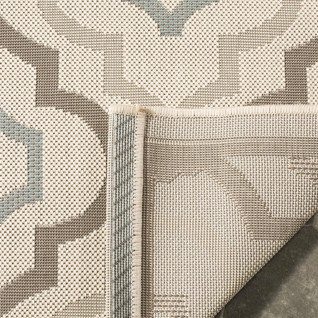 Alt view image 5 of 5 - SAFAVIEH Washable Rug Outdoor Courtyard Collection - 2'3" x 8' Runner, Beige & Dark Beige, Non-Shedding & Easy Cleaning, Ideal for Patio, Entryway, Mudroom, Hallway, Kitchen (CY7938-79A18)