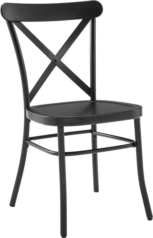 Alt view image 4 of 7 - Crosley Furniture Camille X-Back Café Chairs, Set of 2