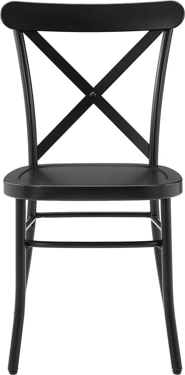 Alt view image 6 of 7 - Crosley Furniture Camille X-Back Café Chairs, Set of 2