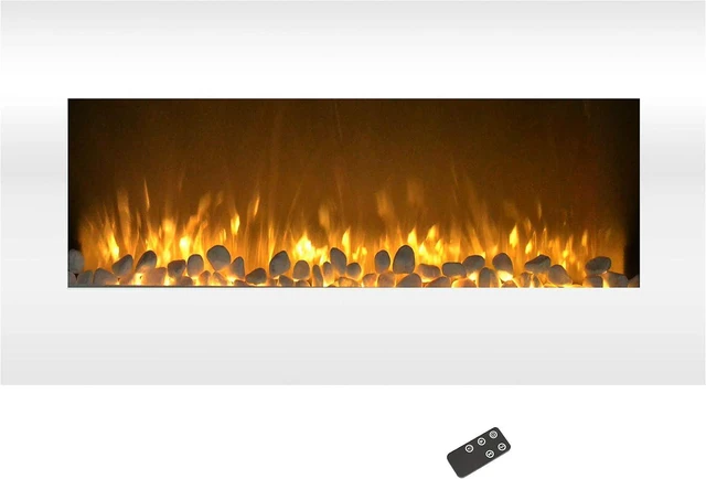 Main image of Northwest Wall Mounted Electric Fireplace Heater, White, 36 x 6 x 18