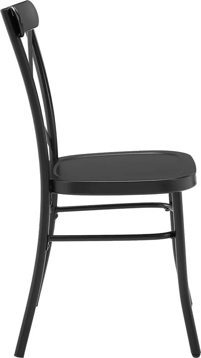 Alt view image 5 of 7 - Crosley Furniture Camille X-Back Café Chairs, Set of 2