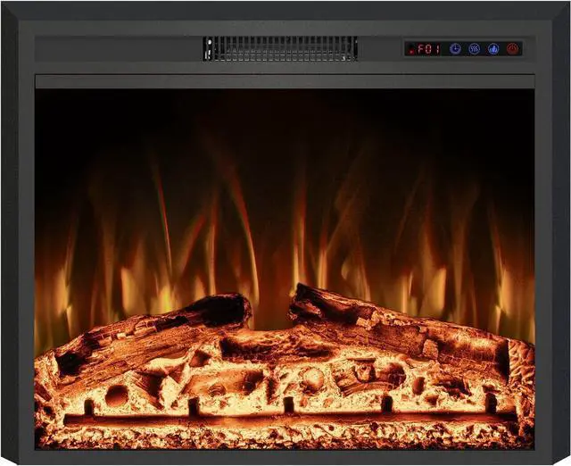 Main image of 30" Width Electric Fireplace Inserts with Adjustable Flame Colors, Fireplace Heater with Touch Screen & Remote Control, Recessed in Wall, 750/1500W, Timer