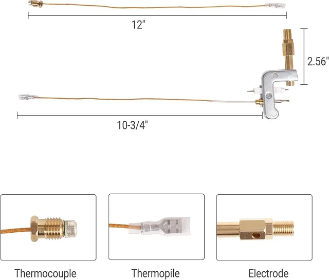 Alt view image 2 of 3 - F278527 Pilot Assembly For Portable ODS Mr.Heater Big Buddy MH18B MH9B MH9BX and Dewalt Small Propane Heater Parts 78422,F278527