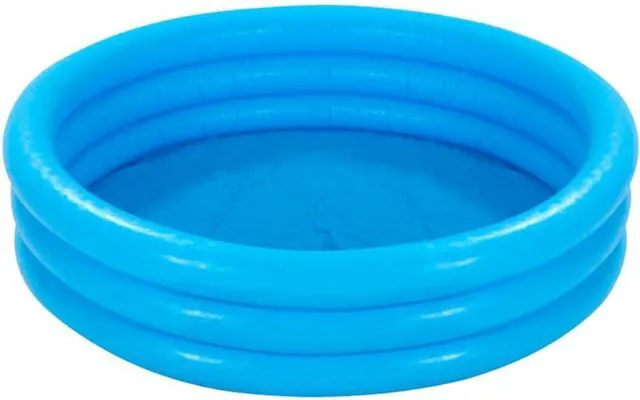 Main image of INTEX 58426EP Crystal Blue Inflatable Kiddie Pool, 58in x 13in, for Ages 2+