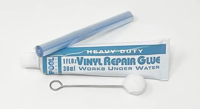 Alt view image 6 of 6 - Heavy Duty Vinyl Repair Patch Kit for Above-Ground Pool Liner Repair; Glue and Patch Inflatables; Boat; Raft; Kayak; Air Beds; Inflatable Mattress Repair