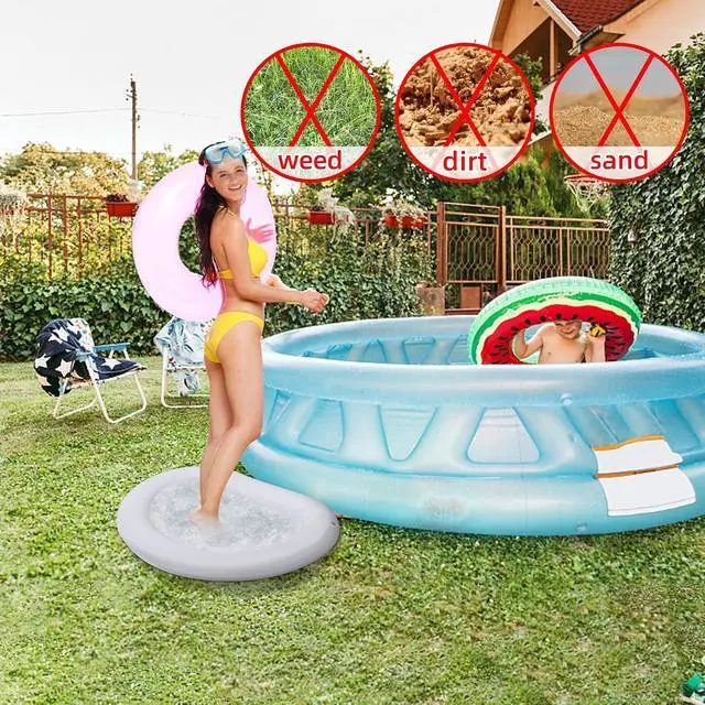 Alt view image 4 of 5 - Inflatable Pool Foot Bath Basin, Swimming Pool Clean Feet for Entry Ladder