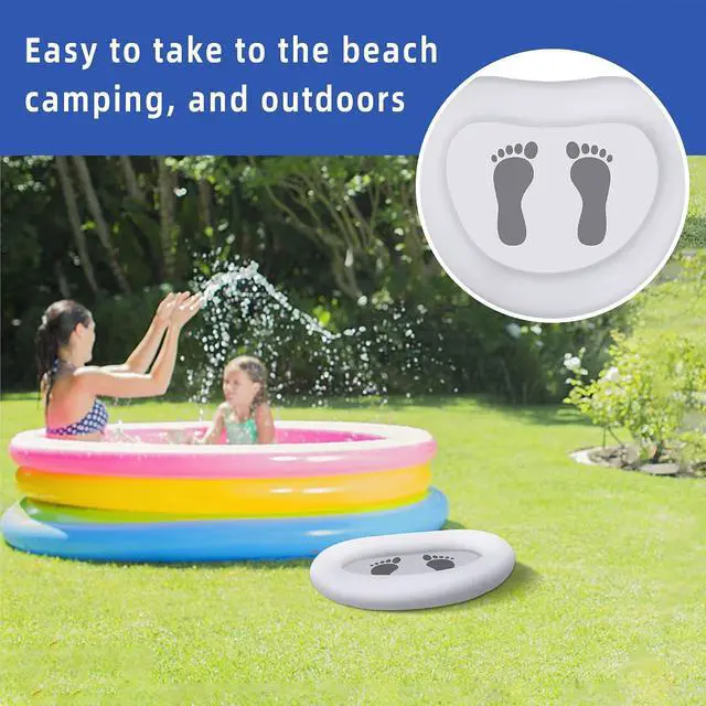 Alt view image 5 of 5 - Inflatable Pool Foot Bath Basin, Swimming Pool Clean Feet for Entry Ladder