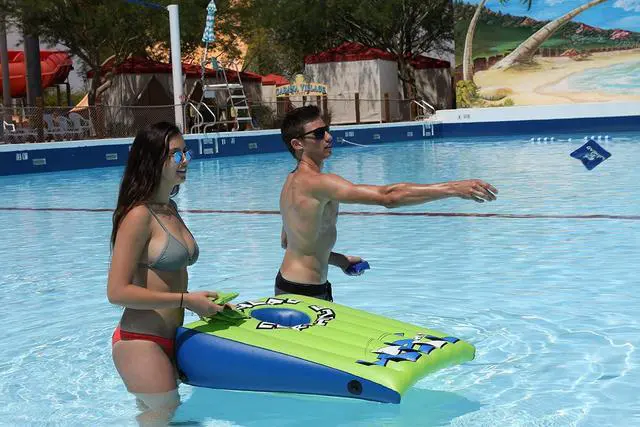 Alt view image 3 of 5 - Airhead Lob the Blob Inflatable Pool or Land Cornhole Set 37 in. x 26 in.