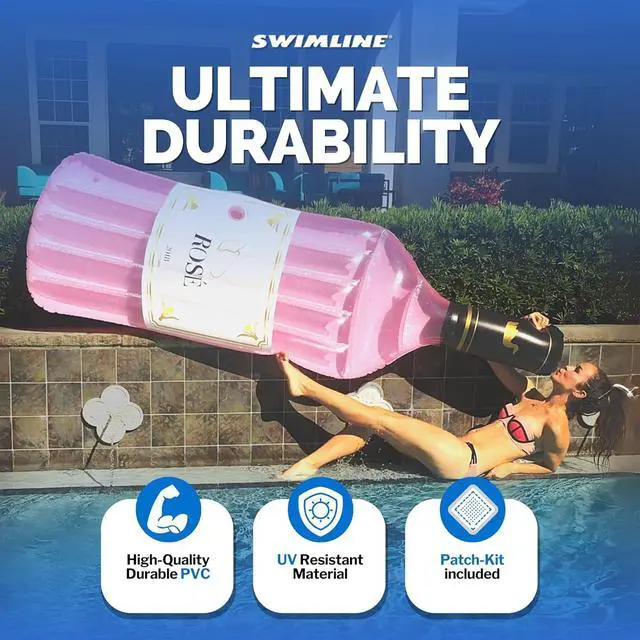 Alt view image 3 of 7 - SWIMLINE Inflatable Swimming Pool Float Lounger Raft Mattress