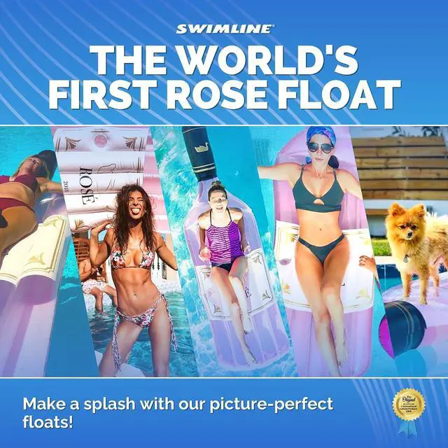 Alt view image 7 of 7 - SWIMLINE Inflatable Swimming Pool Float Lounger Raft Mattress