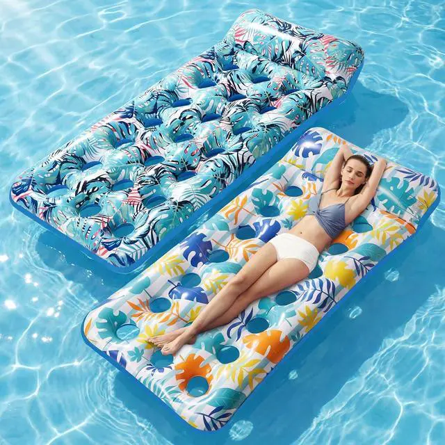 Main image of Stonful 2 Pack Inflatable Pool Floats, Cooling Pool Rafts for Adults