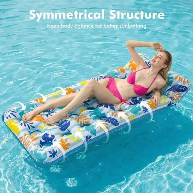 Alt view image 3 of 7 - Stonful 2 Pack Inflatable Pool Floats, Cooling Pool Rafts for Adults