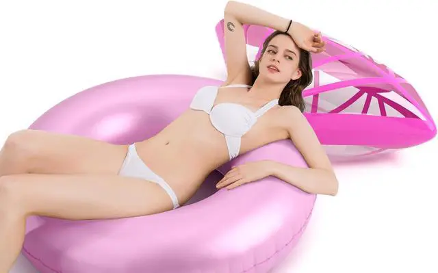 Alt view image 4 of 7 - Jasonwell Inflatable Diamond Ring Pool Float - Engagement Ring Bachelorette Party Float Stagette Decorations Swimming Tube Floaty Outdoor Water Lounge Floats for Adults