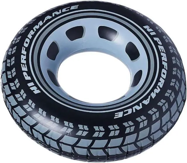 Alt view image 3 of 5 - Intex Inflatable 36" Giant Tire Tubes for Swimming Pool/Lake/Ocean (4 Pack)
