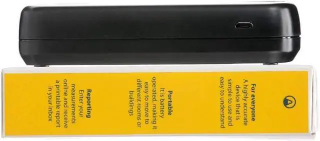 Alt view image 6 of 7 - Airthings Corentium Home Radon Detector 223 Portable, Lightweight, Easy-to-Use, (3) AAA Battery Operated, USA Version, pCi/L