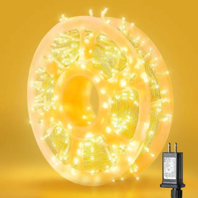 Main image of Warm White Christmas Fairy String Lights, 165FT 500L Indoor Outdoor