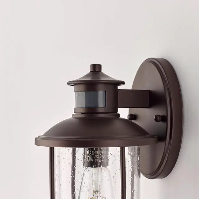 Alt view image 6 of 6 - MICSIU Motion Sensor Bronze Outdoor Wall Light 1 Pack, 11.5" Farmhouse