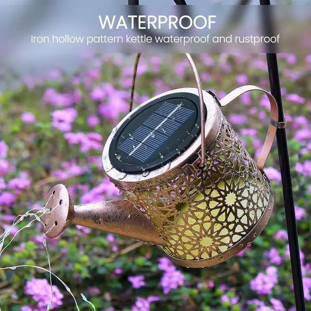 Alt view image 6 of 6 - Solar Lights Outdoor Decorative, Solar Watering Can Lights (Warm White)