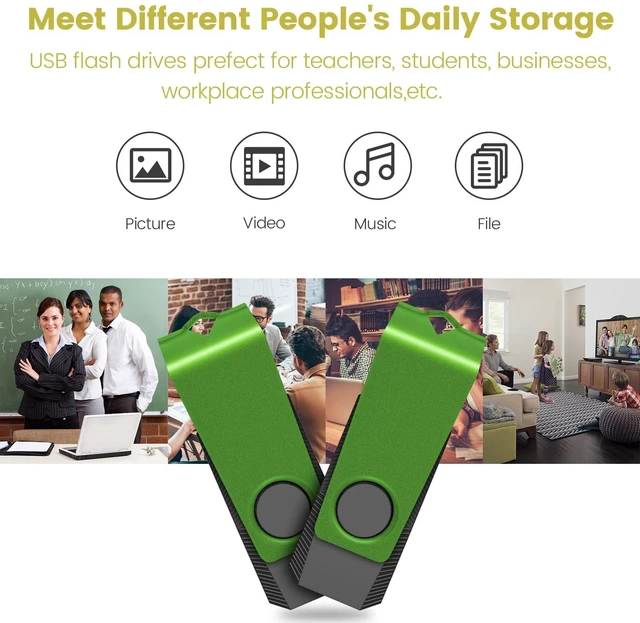 Alt view image 4 of 5 - 1GB USB Flash Drive 100 Pack AGECASH USB 2.0 Flash Drives Bulk