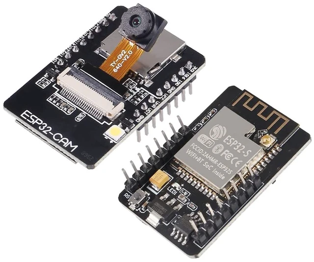 Alt view image 2 of 5 - 5 Set ESP32 Cam WiFi Bluetooth Development Board with OV2640 Camera Module + Micro USB to Serial Port CH340C 4.75V-5.25V Nodemcu for Raspberry Pi