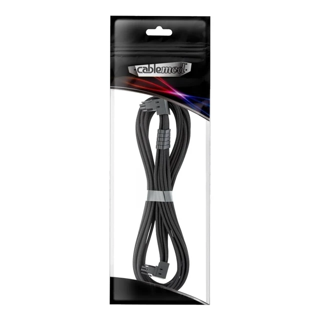 Alt view image 4 of 4 - CableMod Pro ModFlex 12V-2x6 PCIe Cable for Corsair T5 (Black, 16p, 90A)