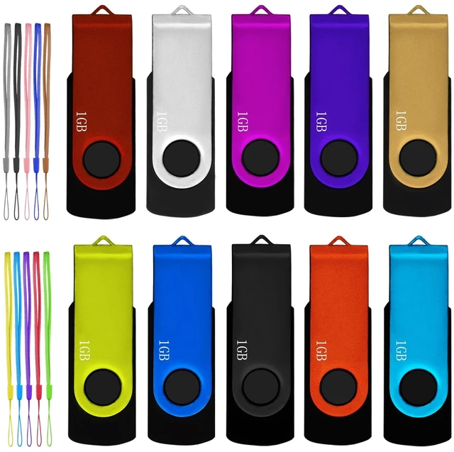 Main image of 1GB Flash Drive 10 Pack Nicepicten USB 2.0 Thumb Drive USB Memory Stick