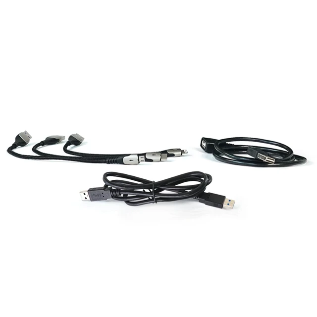 Alt view image 3 of 5 - Mission Darkness USB Cable Set UL-Certified Shielded Cables for Digital Forensics & RF-Shielded Enclosures Includes USB-A, USB-C, Micro USB, Lightning-Compatible, Extension Cables & Zipper Pouch