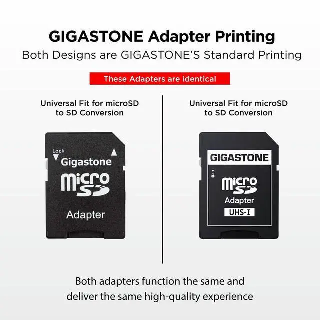 Alt view image 2 of 5 - GIGASTONE 16GB 5-Pack Micro SD Card, FHD Video, Surveillance Security Cam Action Camera Drone, 85MB/s Micro SDHC UHS-I U1 Class 10, with Adapters