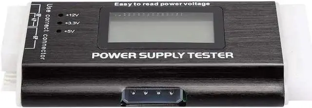 Alt view image 2 of 7 - Power Supply Tester, LCD Display Aluminum Alloy Support 20/24Pin ATX SATA, BTX, ITX, TFX Computer Power