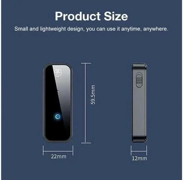 Alt view image 3 of 7 - USB Wireless Bluetooth 5.0 Transmitter Receiver 2in1 Audio Adapter 3.5mm Aux Car