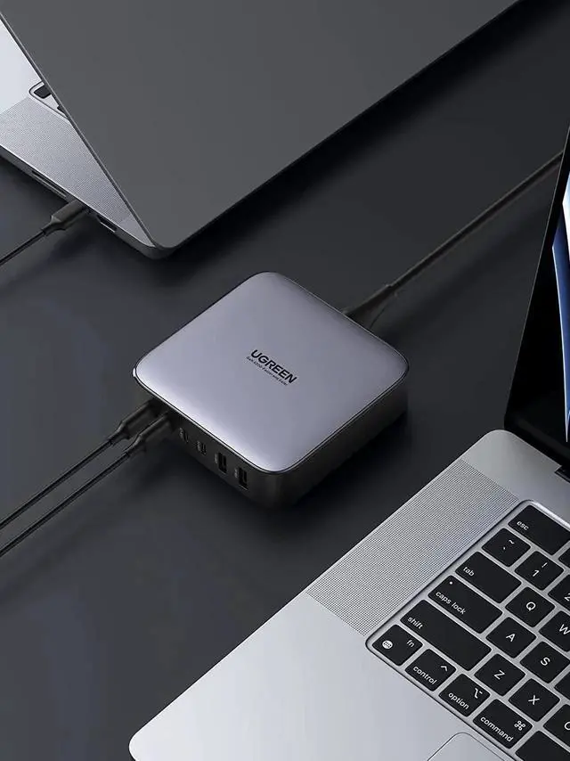 Alt view image 2 of 7 - UGREEN Nexode 200W USB C Desktop Charger, 6 Ports GaN PD Fast Charger with 3FT USB C to C Charging Cable Compatible with MacBook Pro/Air, iPad, iPhone 14/14 Pro Max, Galaxy, Pixel, Steam Deck and More