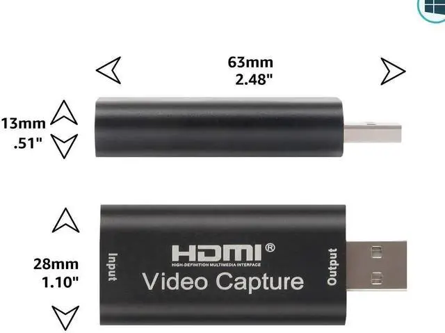 Alt view image 2 of 5 - 4K HDMI Video Capture Card, Cam Link Card Game Audio Adapter HDMI to USB 2.0 Record Capture Device for Streaming, Live Broadcasting, Video Conference, Teaching, Gaming