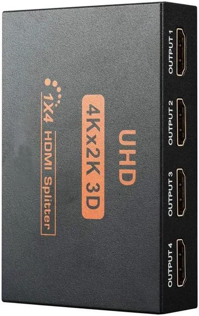 Alt view image 6 of 6 - HDMI Switch HDMI Splitter 4K 1x4 to 4 Ports Charging Splitter Video Switcher Splitter Support 2K x 4K 2160P& 3D HD Audio