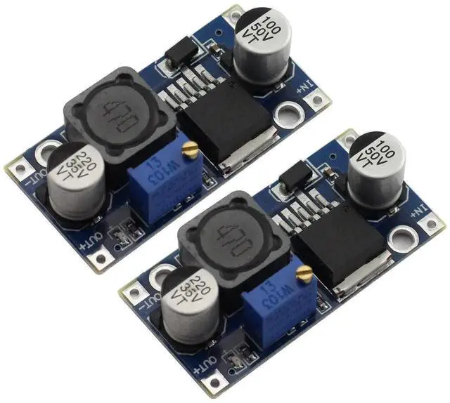 Main image of 2pcs DC-DC Buck Converter Power Module 3A Adjustable Step-Down LM2596 Voltage Regulator 24V to 12V 5V 3V