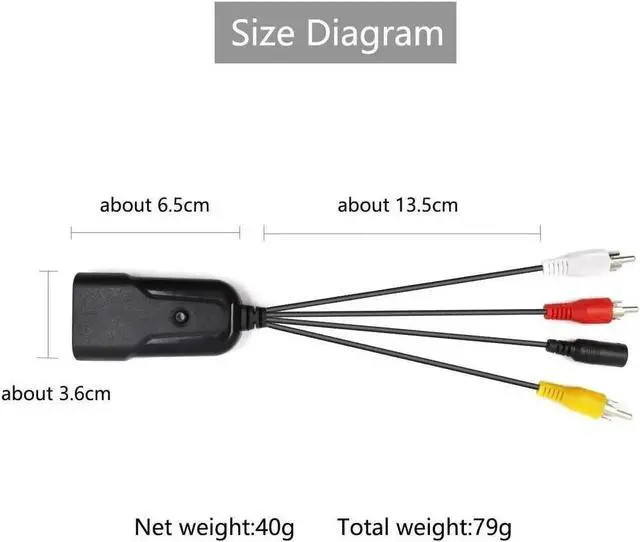 Alt view image 3 of 6 - Composite to HDMI Converter, HDMI, AV to HDMI Support 1080P with Power Adapter, RCA to HDMI for PS One, PS2, PS3, WII, WII U and SEGA Video Games Video Converter