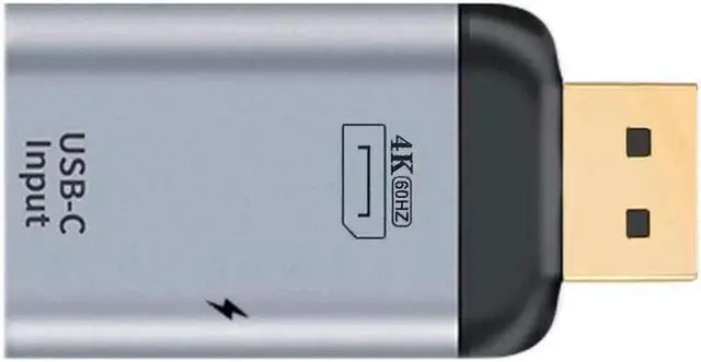 Alt view image 2 of 3 - USB-C Type C Female Source to Displayport DP Sink HDTV & PD Power Adapter 4K 60hz 1080p for Phone & Laptop