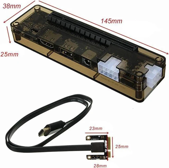 Alt view image 5 of 6 - Graphics Card Video Card Laptop External Independent Graphics Dock Mini PCI-E Version for V8.0 EXP GDC Beast