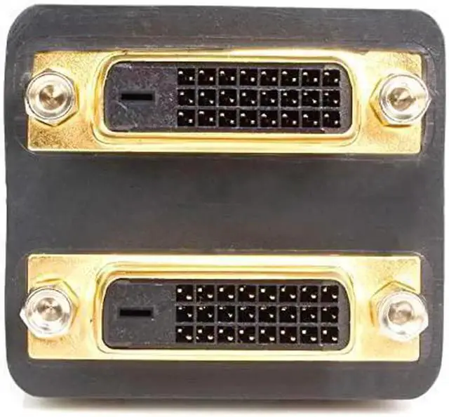 Alt view image 2 of 3 - ft DVI Splitter Cable - M / F - DVI-D to 2x DVI-D Dual Video Splitter for Your Split Screen Computer Monitor (DVISPL1DD), Black