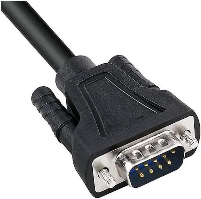 Alt view image 7 of 7 - DB9 RS232 Serial Cable Male to Female Extension Null Modem Cord Cross TXRX line for Data Communication 6 Feet Black