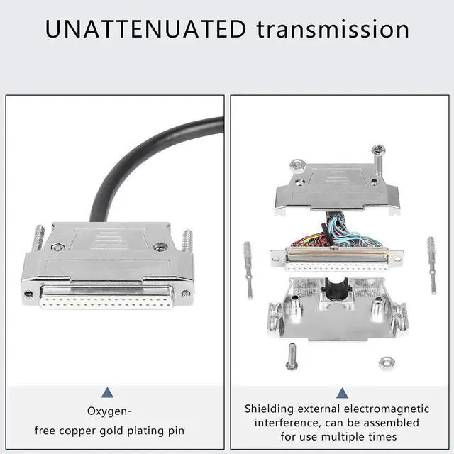 Alt view image 5 of 6 - DB37 Connector Adapter 37 Pin Serial Extension Cable Solderless 37-Pin Port Breakout Replacement Cable with Bare Wire - 1M/3.2Ft (DB37 Female)