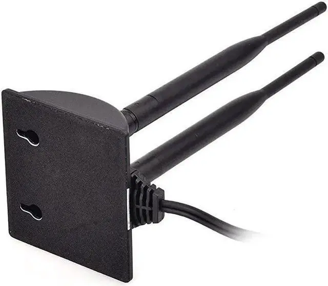 Alt view image 4 of 7 - Dual WiFi Antenna with RPSMA Male Connector 24GHz 5GHz Dual Band Antenna Magnetic Base for PCIE WiFi Network Card USB WiFi Adapter Wireless Router Mobile Hotspot