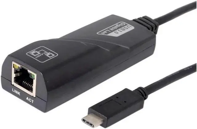 Alt view image 2 of 5 - USB-C Gigabit Lan Card USB 3.1 Network Adapter USB Type C to Ethernet External